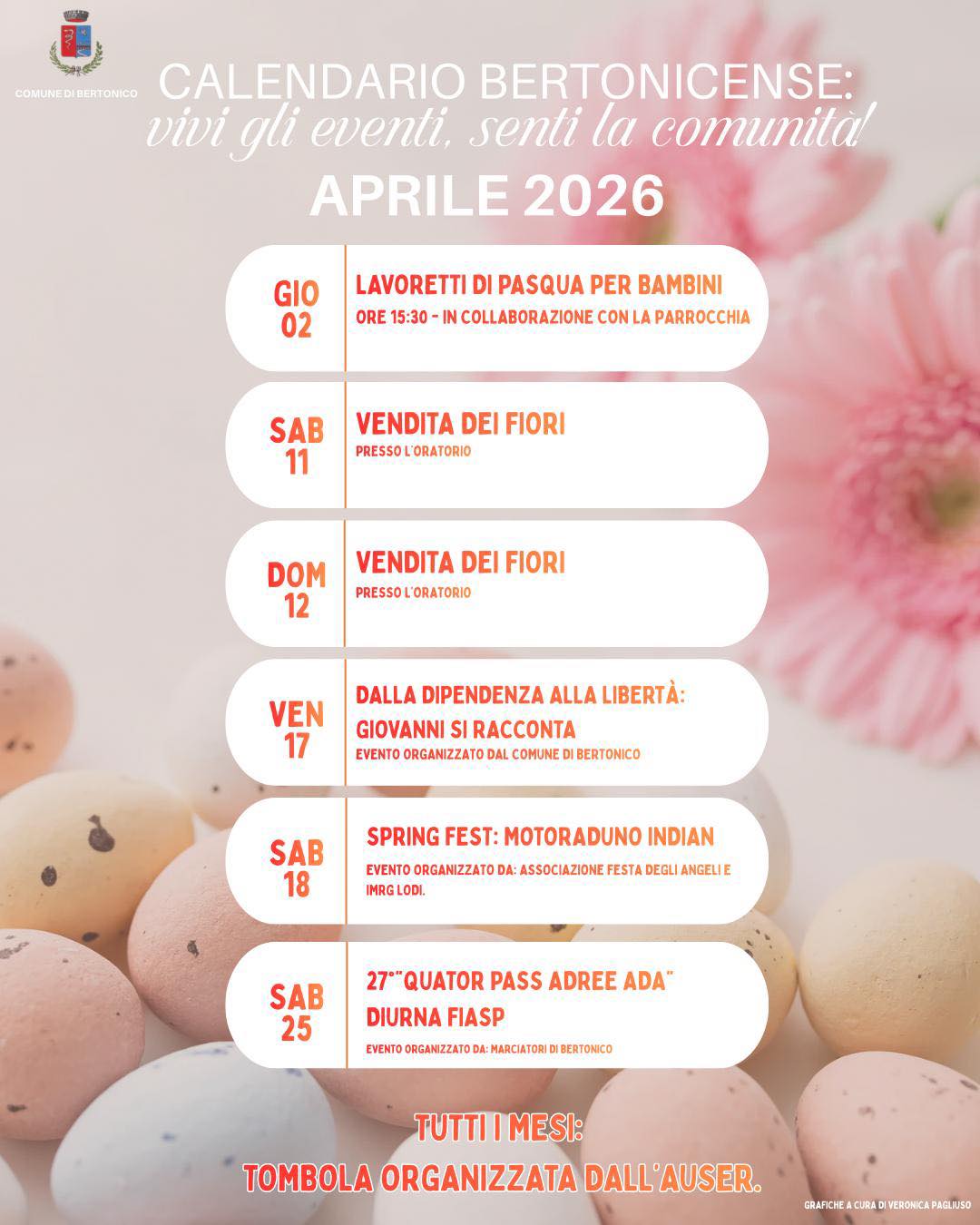 Aprile a Bertonico: ecco tutto gli appuntamenti!