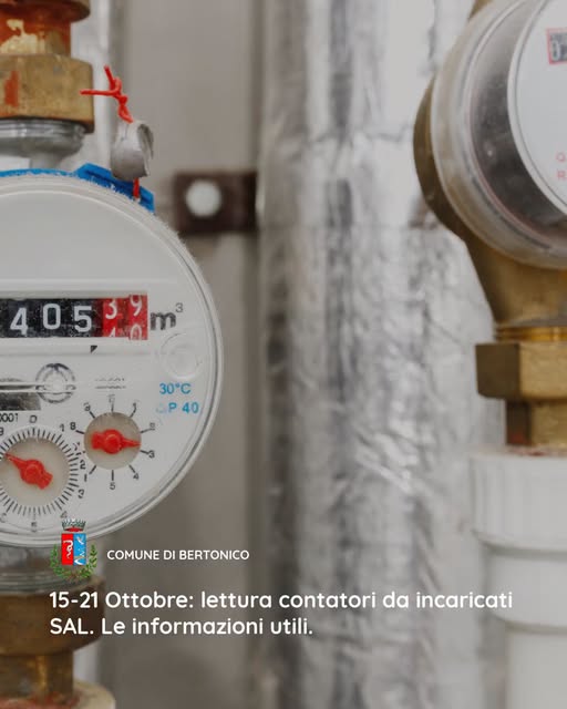 Lettura contatori acqua Ottobre 2026