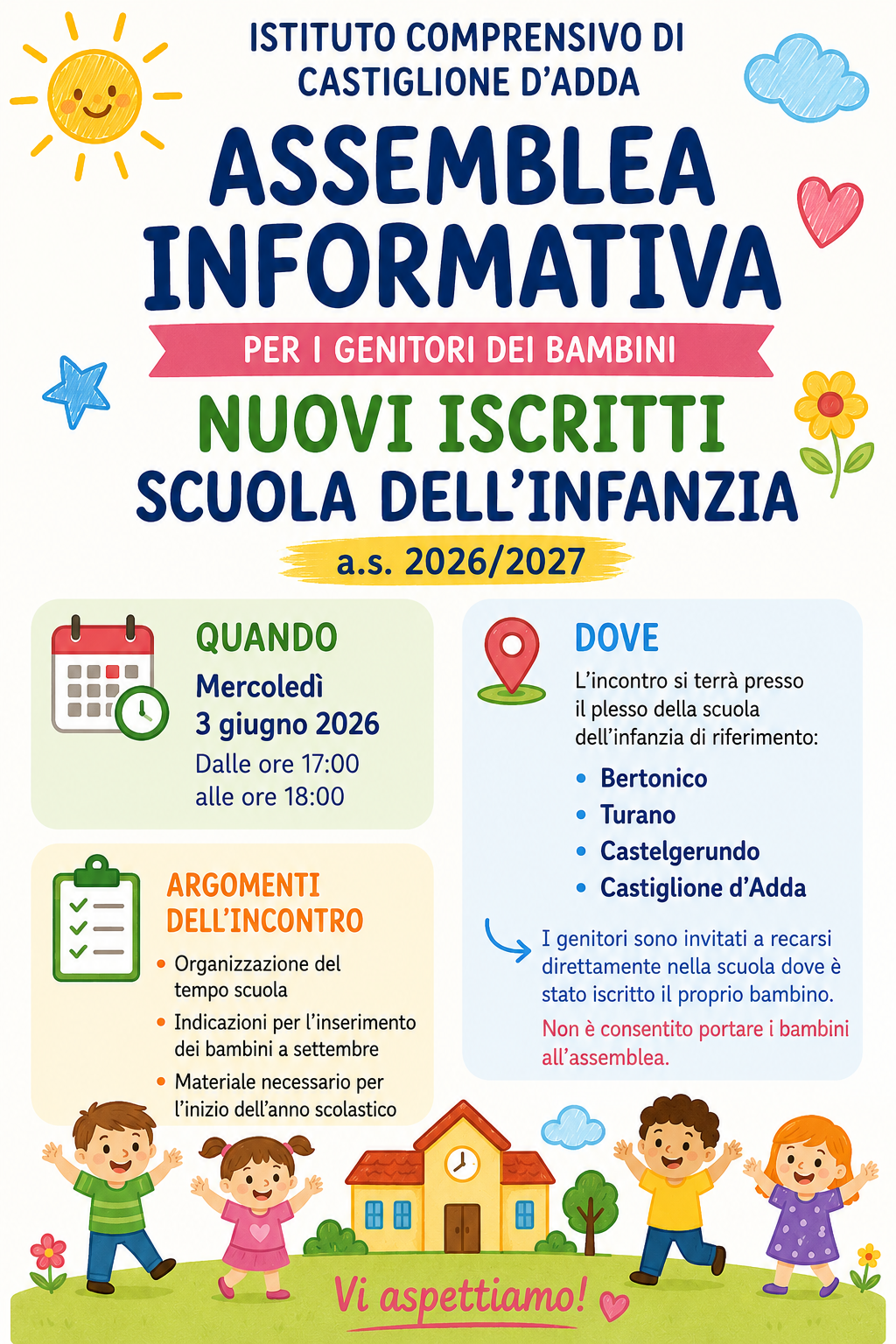 Scuola Materna Assemblea Nuovi iscritti anno 2026-27
